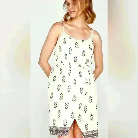 Madewell 100% Silk Sandstar Spaghetti Strap Dress Size 10 - Picture 6 of 8